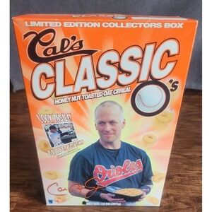 Cal's Classic O's Unopened Honey Nut Toasted Oat Cereal Box Vintage Ripkin